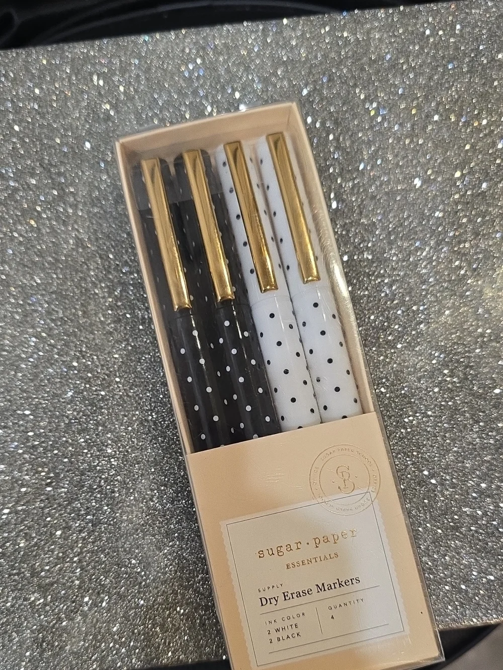 Sugar Paper Essentials 4-PK Polka Dot Dry Erase Markers